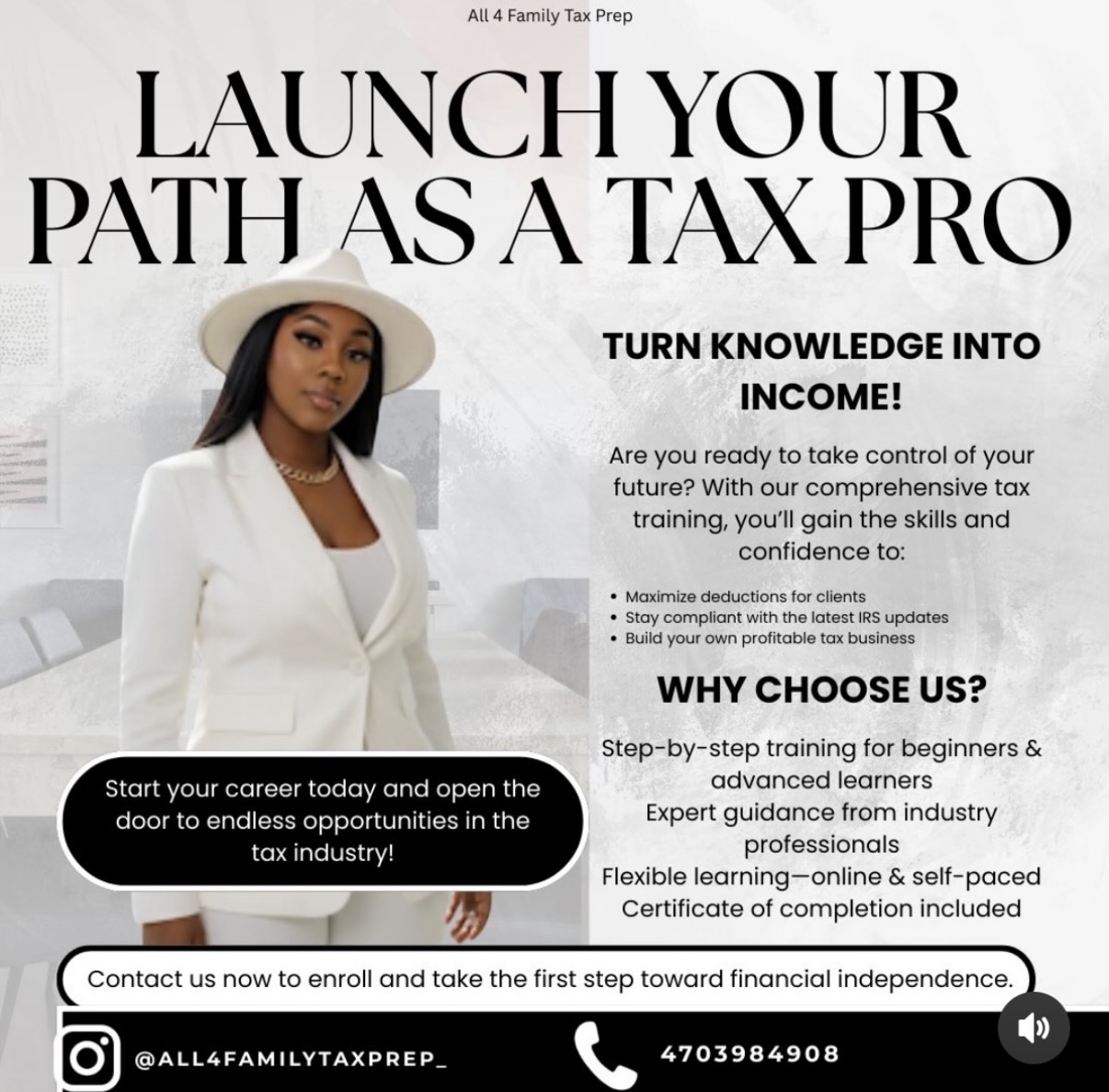 Launch your path as a tax pro — training program